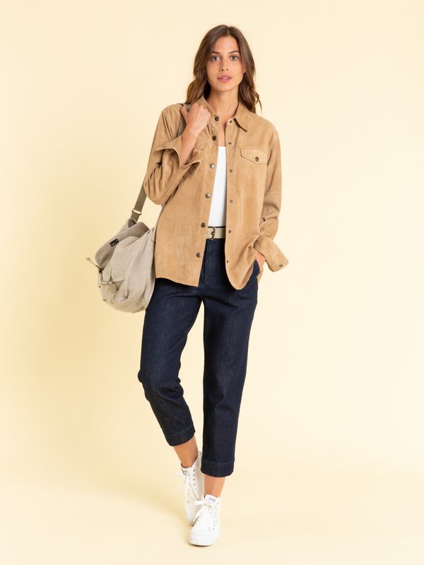 light brown suede leather shirt_12