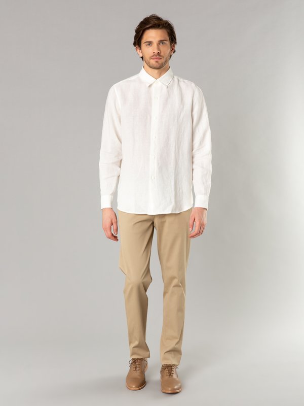 off white linen Andy shirt_14