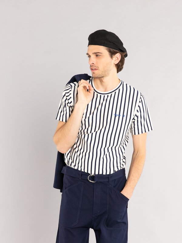 navy blue and white striped coulos t-shirt_13