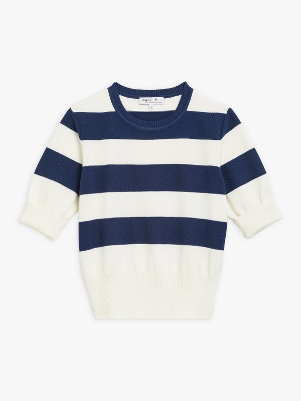 blue and off white striped betty jumper_1