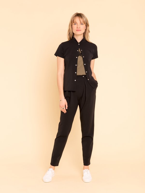 black perline trousers with glittery press studs_12