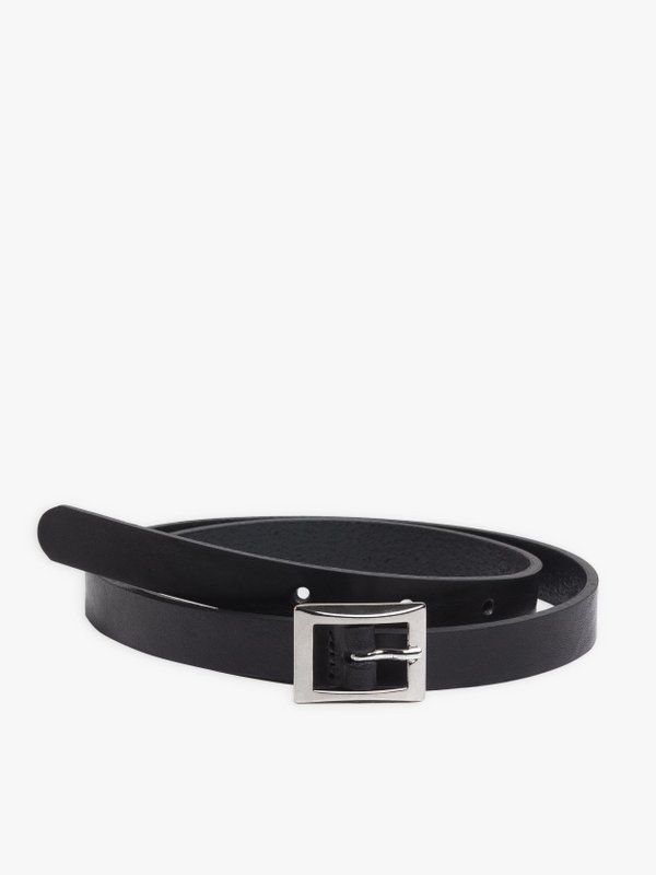black leather Box belt_1