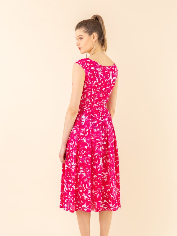 pink peony print Clara dress_14