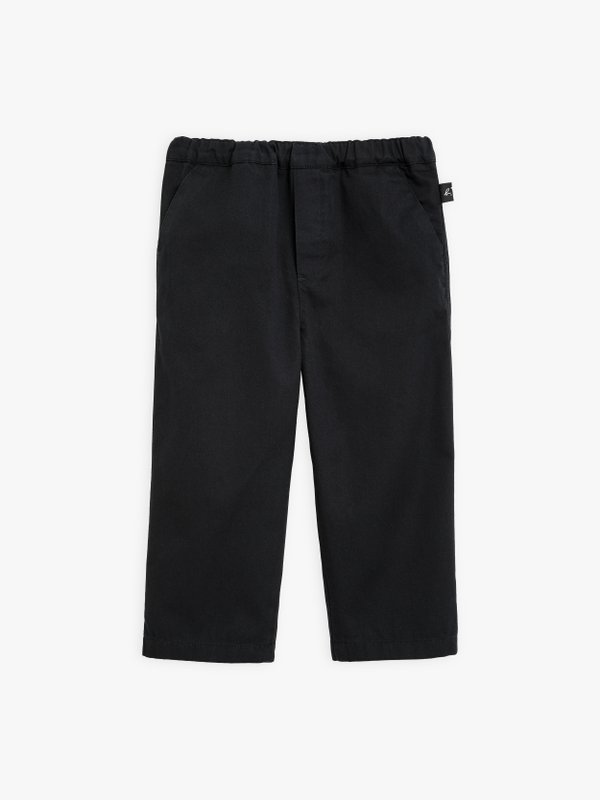 black cotton gabardine baby trousers_1