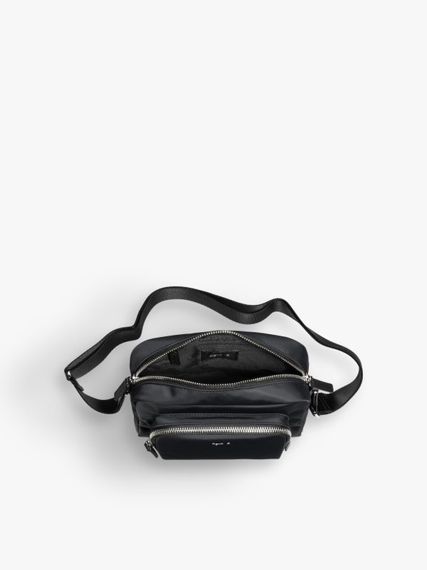 black nylon zipped shoulder bag_4