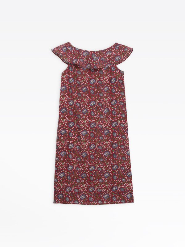 red oma dress with floral print_1