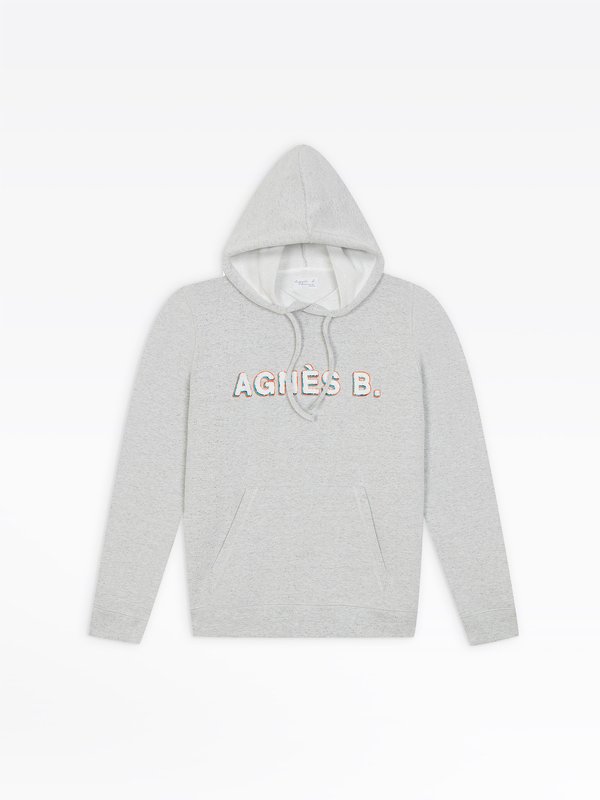 grey "agnÃ¨s b." embroidered porto sweatshirt_1