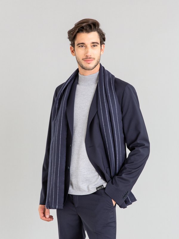 navy blue wool Domino jacket_11