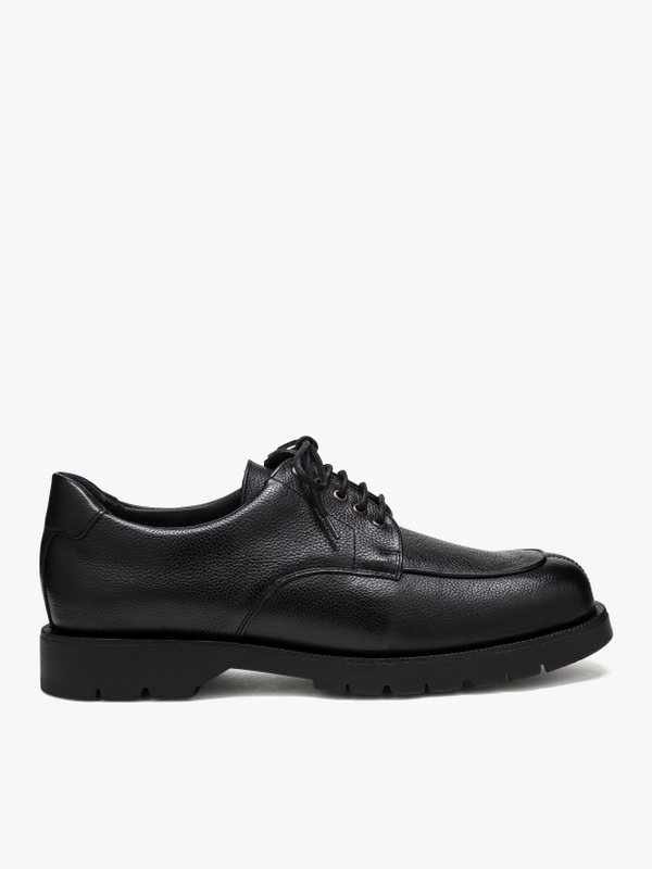 black KLEMAN OFFICIER derby shoes_2