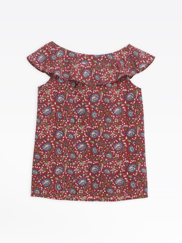 red oma top with floral print_1