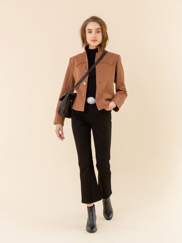 brown leather Camila belt_11