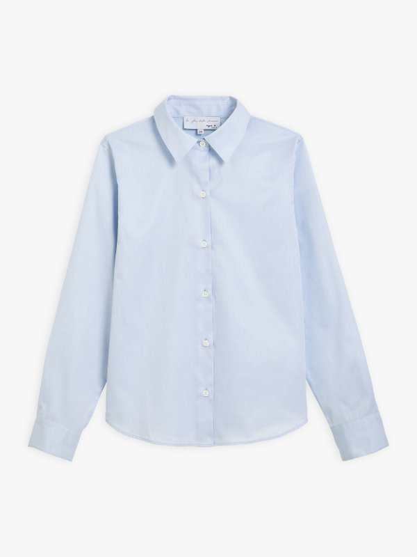 light blue cotton twill Jasmine shirt_1