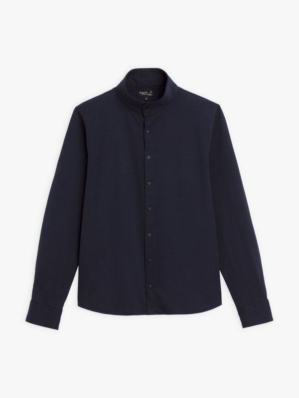blue cotton Lazare shirt _1