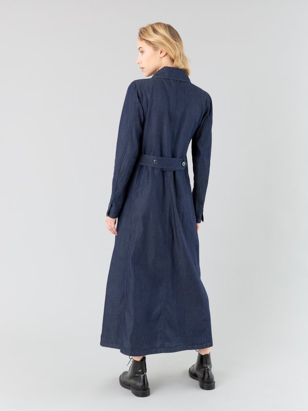 blue lightweight denim long coat_13
