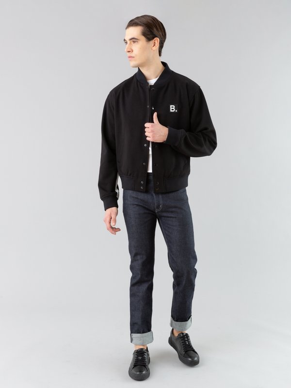 black Classe jacket with contrasting stripe_12