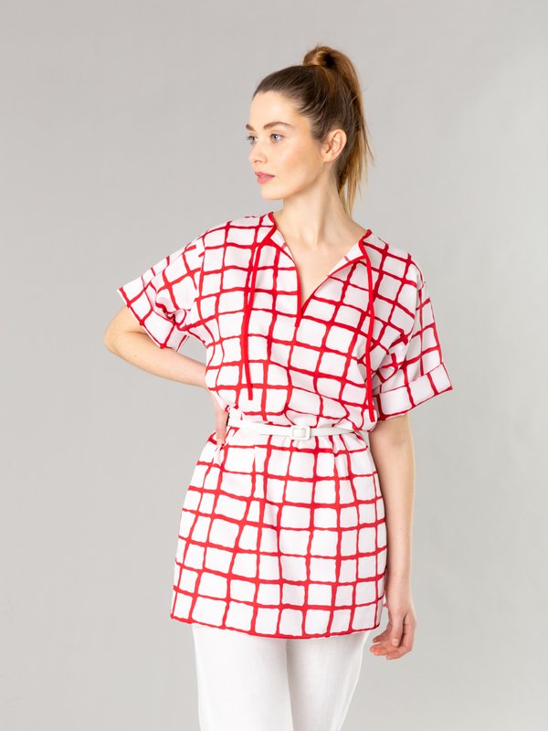 white and red cotton satin louise dress_12
