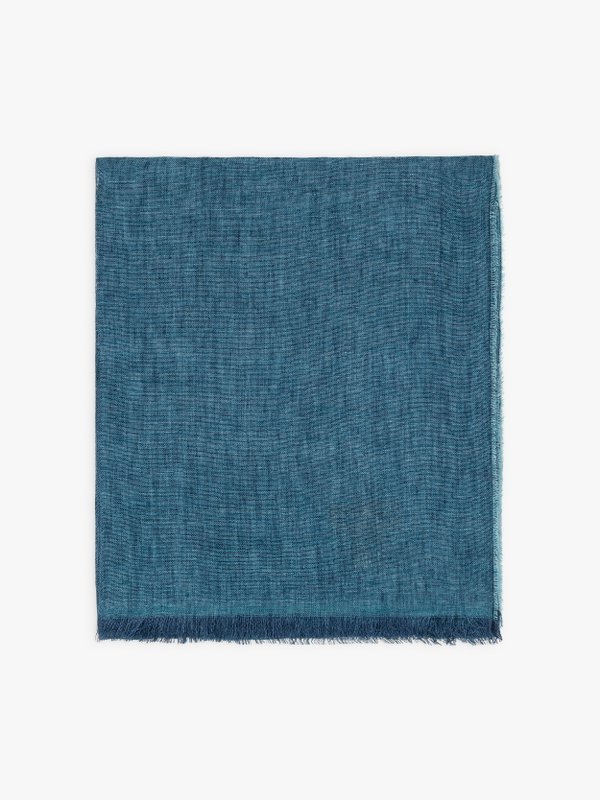 dark blue linen Alessandro scarf_1