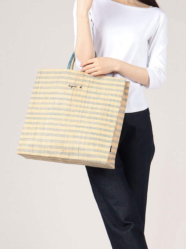 beige striped raffia shopping bag_5
