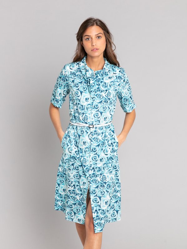 turquoise eden dress with roses print_12
