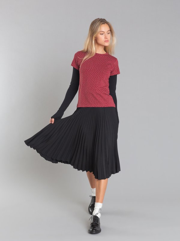 black BaÃ¯a pleated skirt_11
