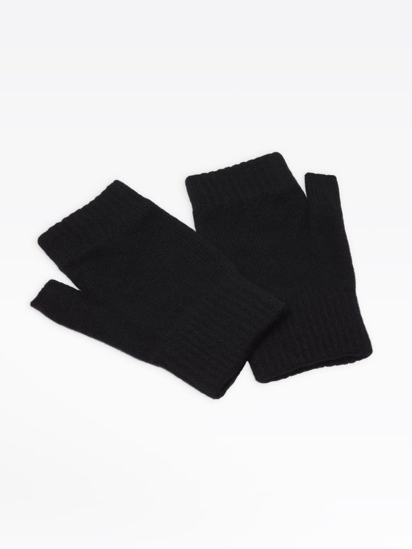 black wool Edouard fingerless gloves_1