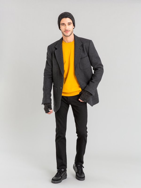 dark grey woolen New Godard jacket_12