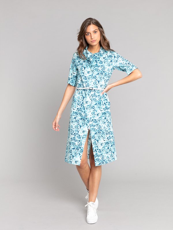 turquoise eden dress with roses print_11