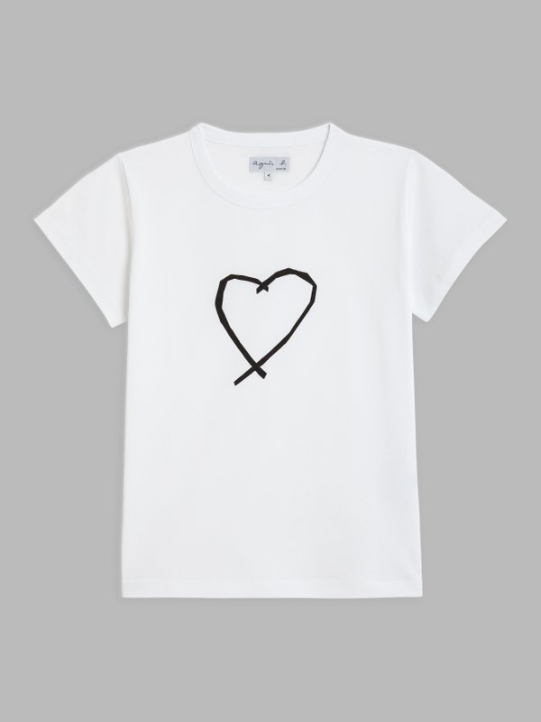 white short sleeves Brando Sarajevo heart t-shirt_1