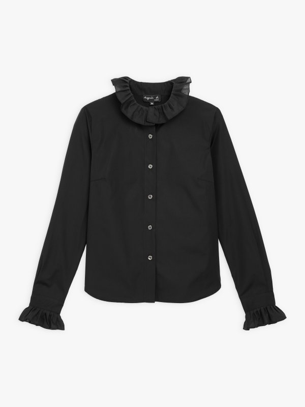 black cotton poplin Ayumi shirt_1