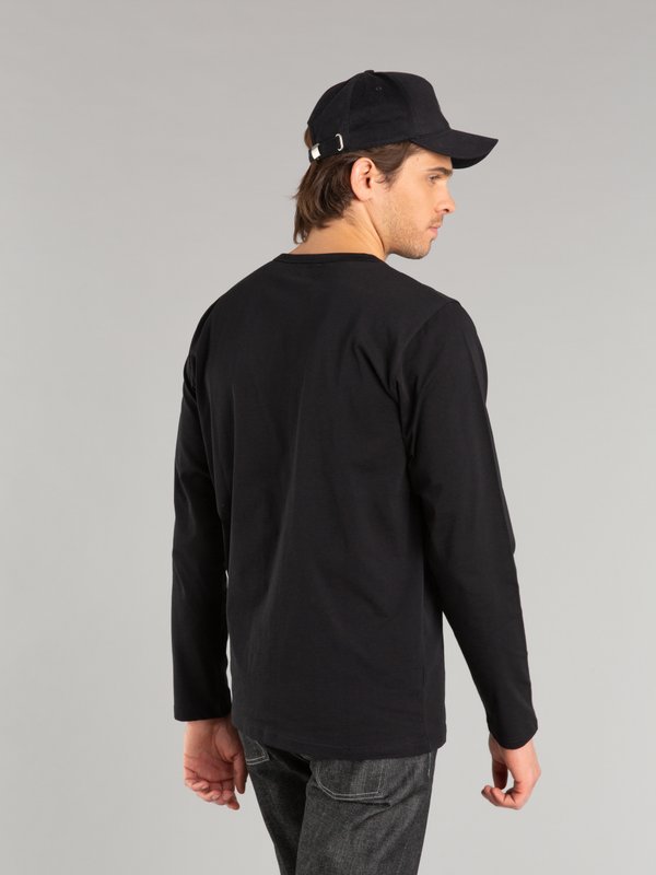 black long sleeves Coulos "irony mark" t-shirt_13