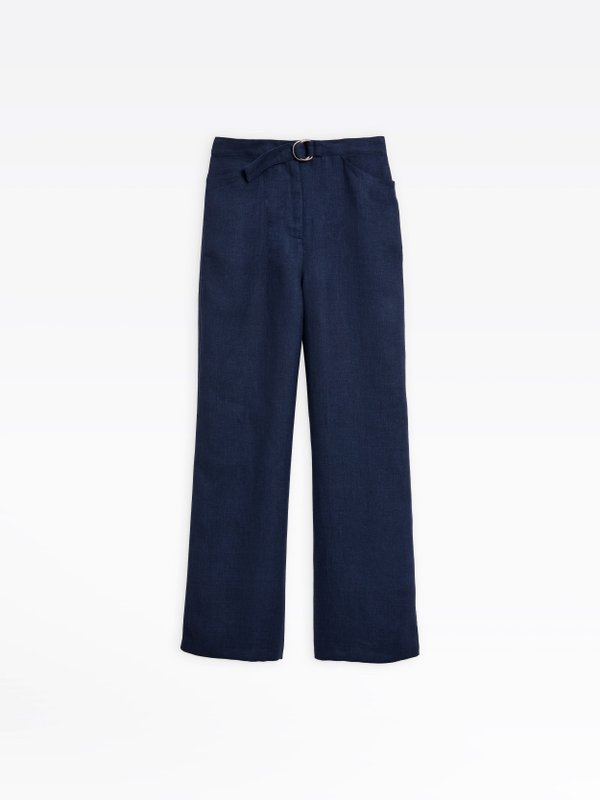 navy blue linen ylenia trousers_1