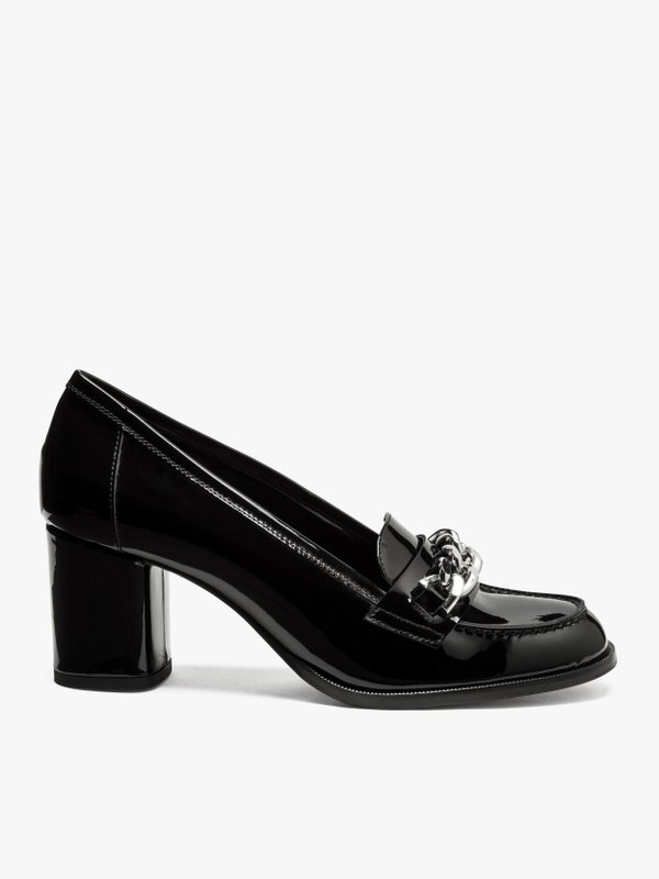 black leather Victoria loafers_2