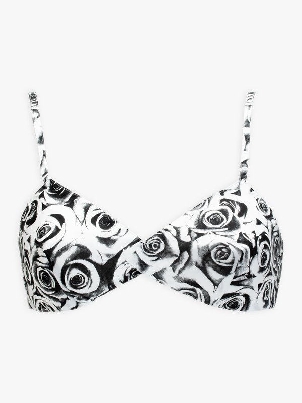white and black bra with roses print_1