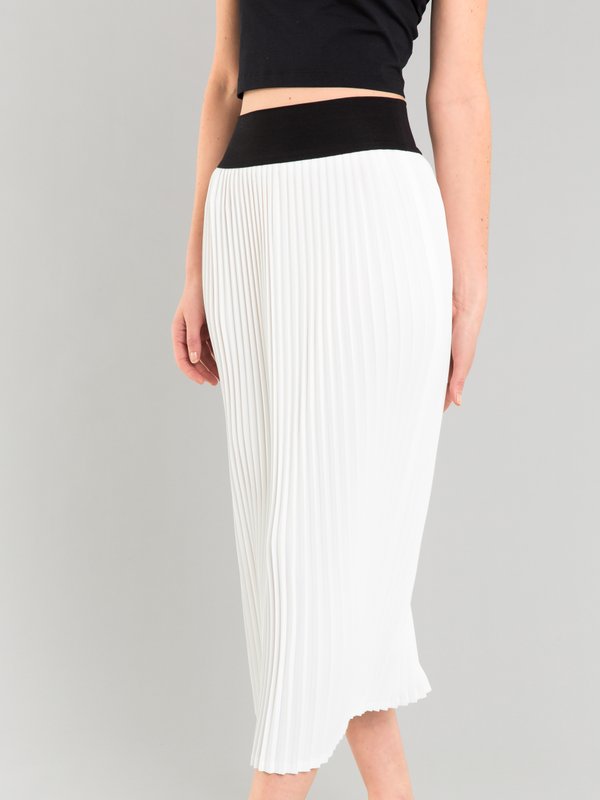 off white long pleated skirt_12