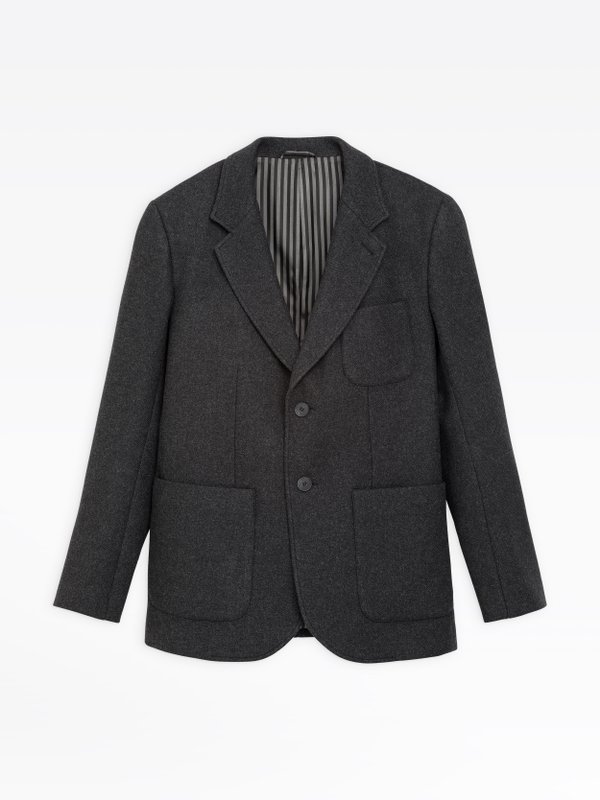 dark grey woolen New Godard jacket_1