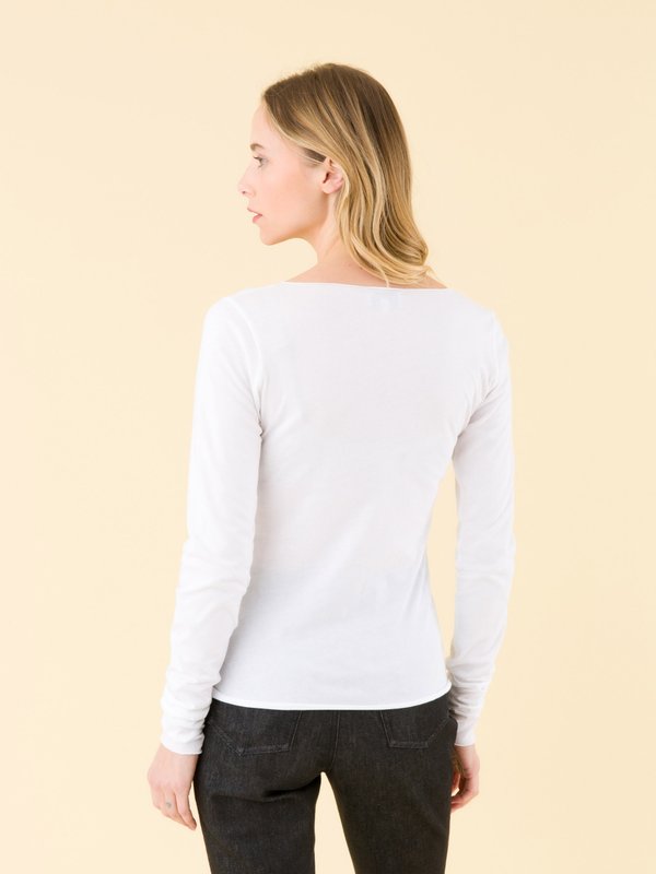 white extra-long sleeves Ultra t-shirt_12