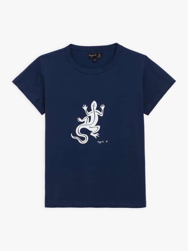 dark blue Brando lizard t-shirt_1