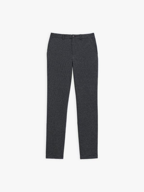 night blue jacquard Man trousers with micro-pattern_1