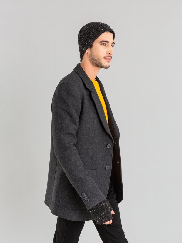 dark grey woolen New Godard jacket_13