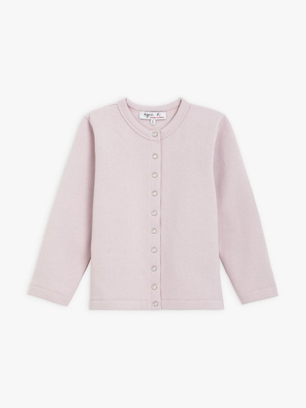 pale pink "12 ans" snap cardigan_1