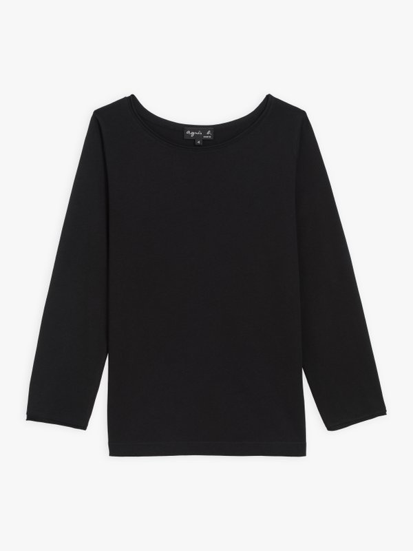 black 3/4-length sleeves Australie t-shirt_1