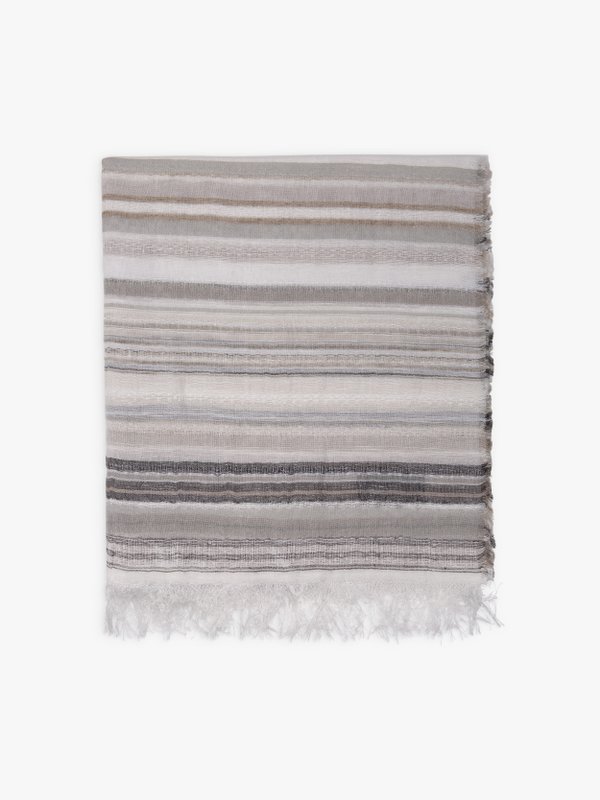 beige striped Diego scarf_1