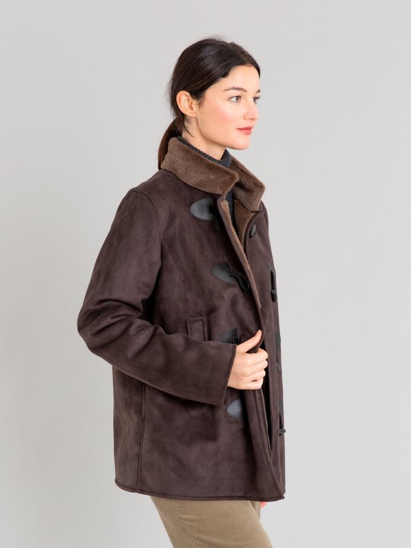 dark brown suede Freja coat_13