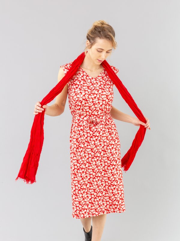 red floral print Kazi dress_12