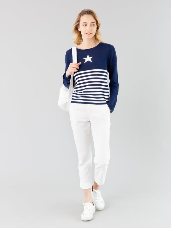 blue and white striped Star jumper_12