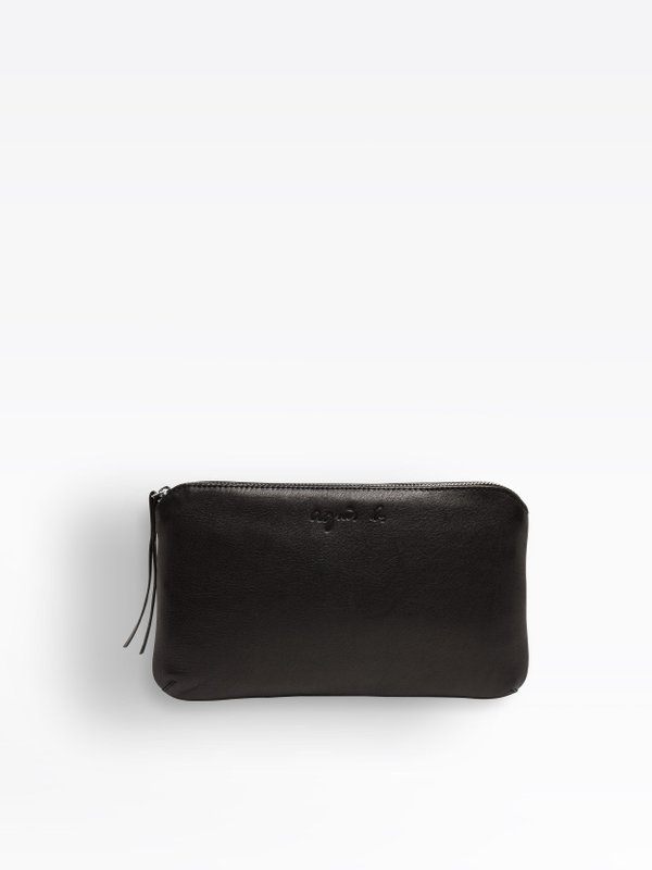 black leather Annissa pouch_1