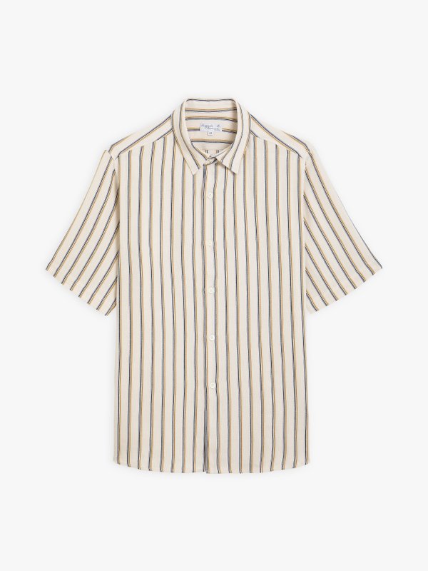 off white Andy shirt with fine stripes_1