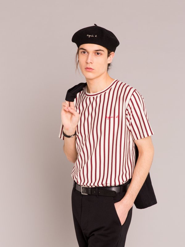 bordeaux and white striped coulos t-shirt_12