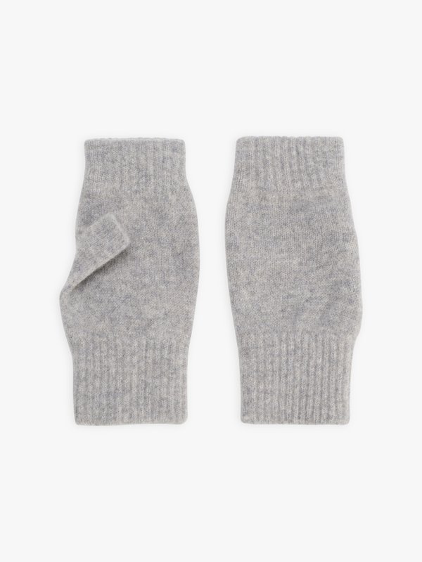 light grey wool Edouard fingerless gloves_1
