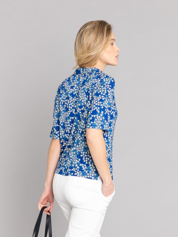 blue floral print cylia shirt_13